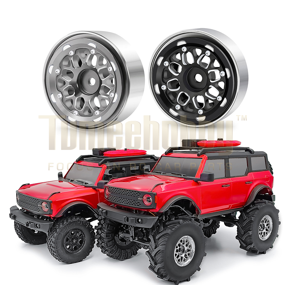 Tumee Hobby 1.0 Beadlock Wheel Rim 1/18 TRX4M, 1/24 SCX24