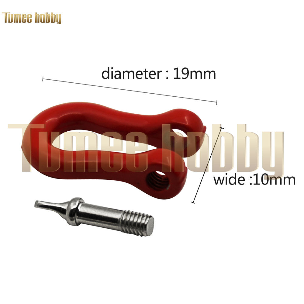 Tumee Hobby 1pc Bumper Trailer Hooks Tow Shackles 1/10 SCX10 TRX4 D90 TF