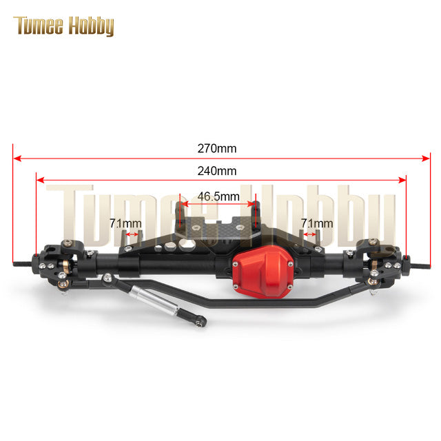 Tumee Hobby TFL Complete Front & Rear Axle 1/10 Axial Wraith 90018 90053 90048 RR10