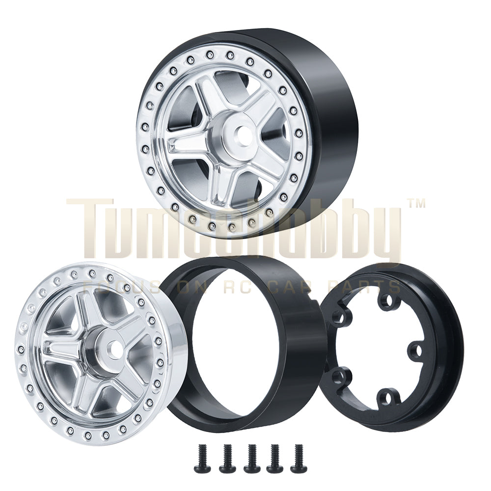 Tumee Hobby 1.0 Beadlock Wheel Rim SCX24 90081 AXI00001 02 05 06 1/24