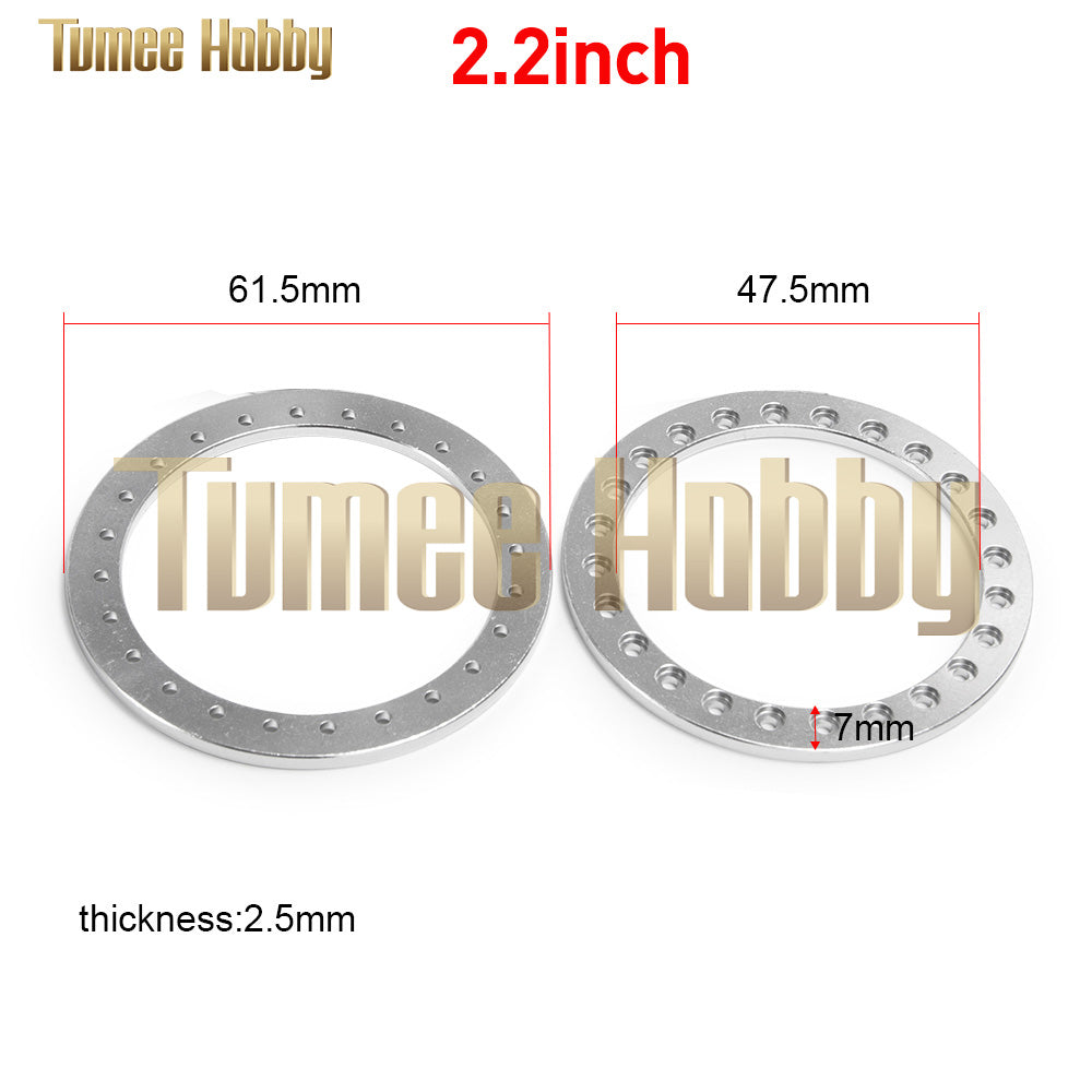 Tumee Hobby 2.2inch Wheel Outer Ring 1/10 Axial SCX10 Wraith TRX4 TRX6 D90