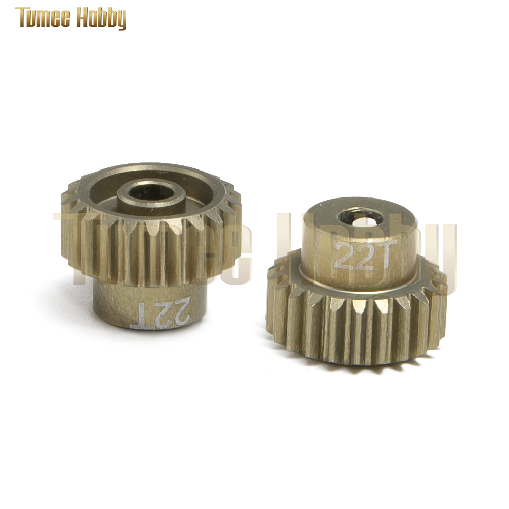 Tumee Hobby 48P 22T Motor Gear Metal Diff Main Gear 18/19/20/21/22/23/24/25/26/27/28/29/30T for 1:10 Axial SCX10 RC Car Upgrade Part