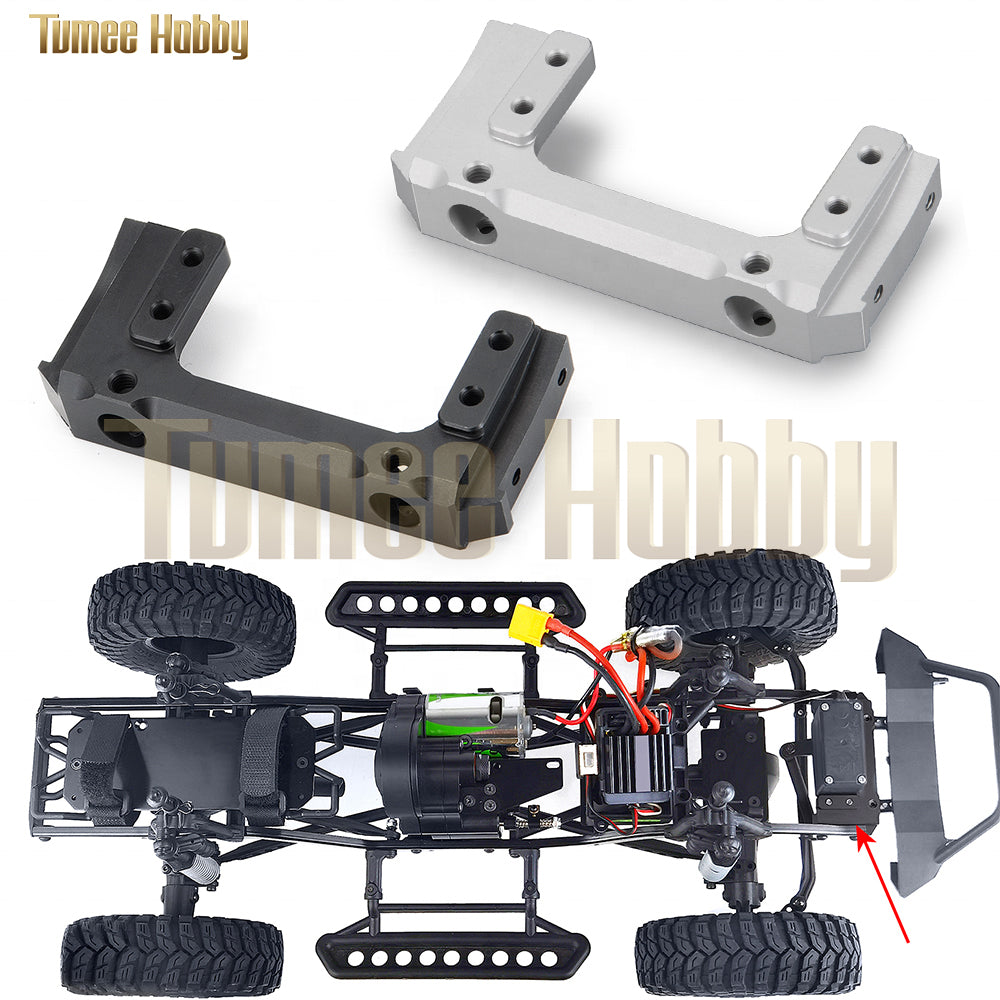 Tumee Hobby Metal CMS Servo Relocation Front Bumper Mount for 1/10 Axial SCX10 90047 Wrangler 90046 Cherokee Upgrade Parts