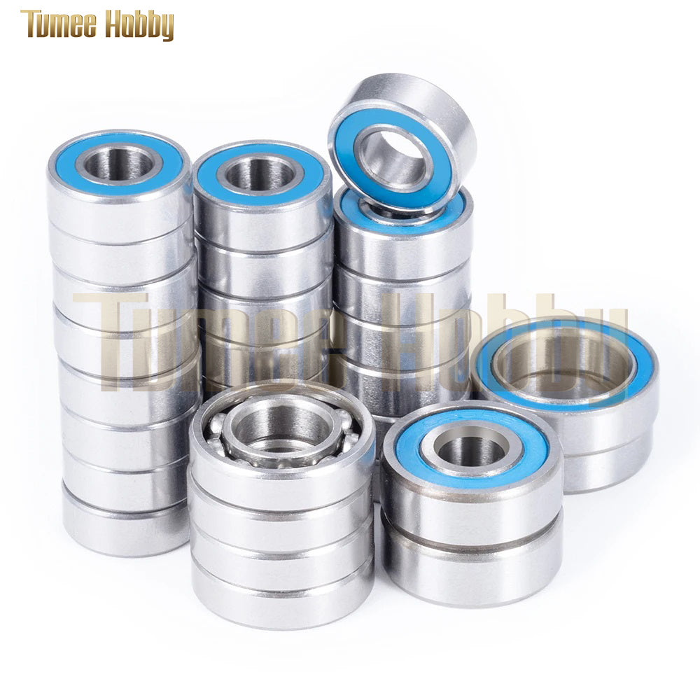 Tumee Hobby 30Pcs Steel Wheel Hub Axle Bearing Kit for Axial SCX10 PRO AXI03028 1/10 RC Car Upgrade Parts