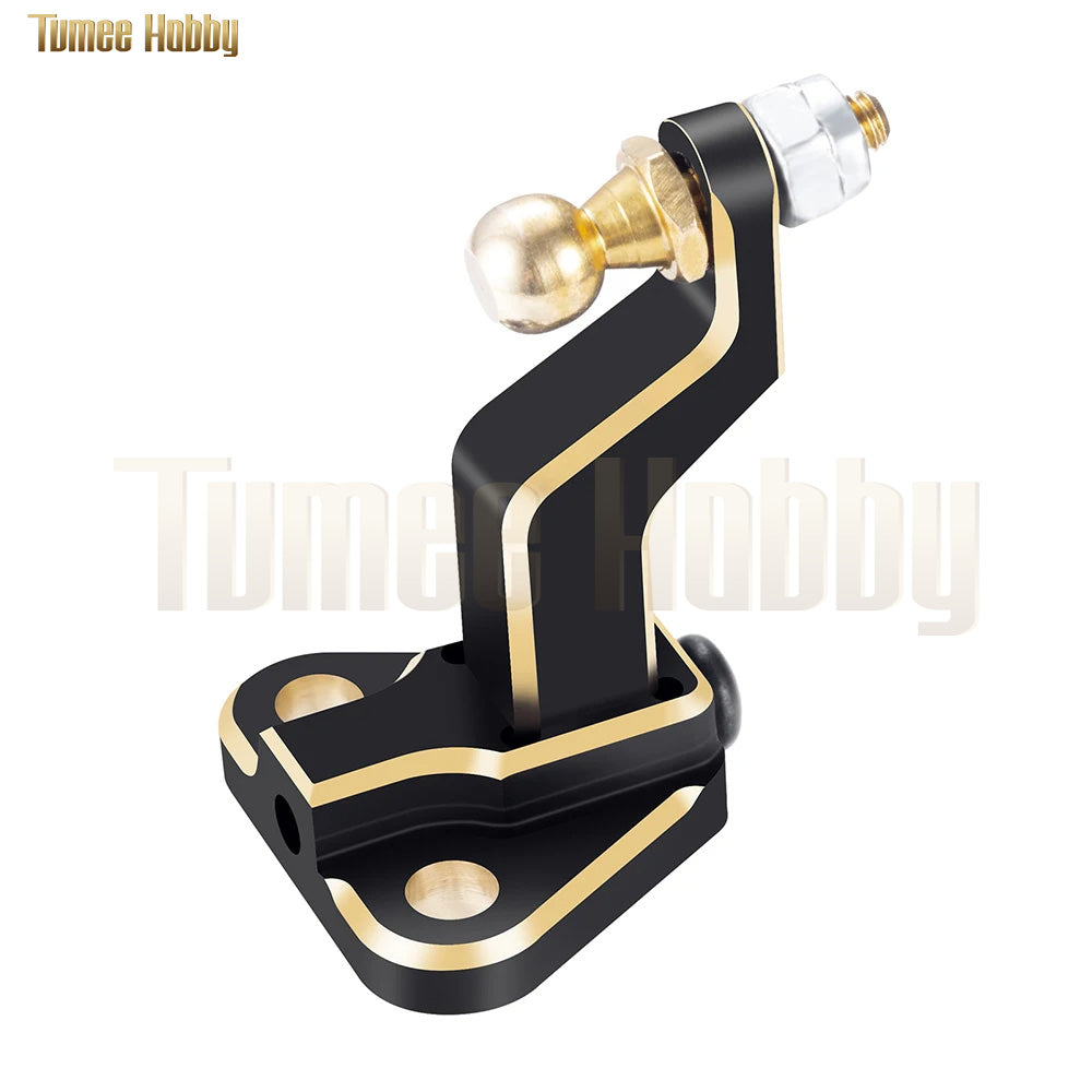 Tumee Hobby Brass Counterweight Tow Trailer Hook Drop Hitch Receiver for TRX-4M Defender 1/18 RC Crawler Car Model Upgrade Parts