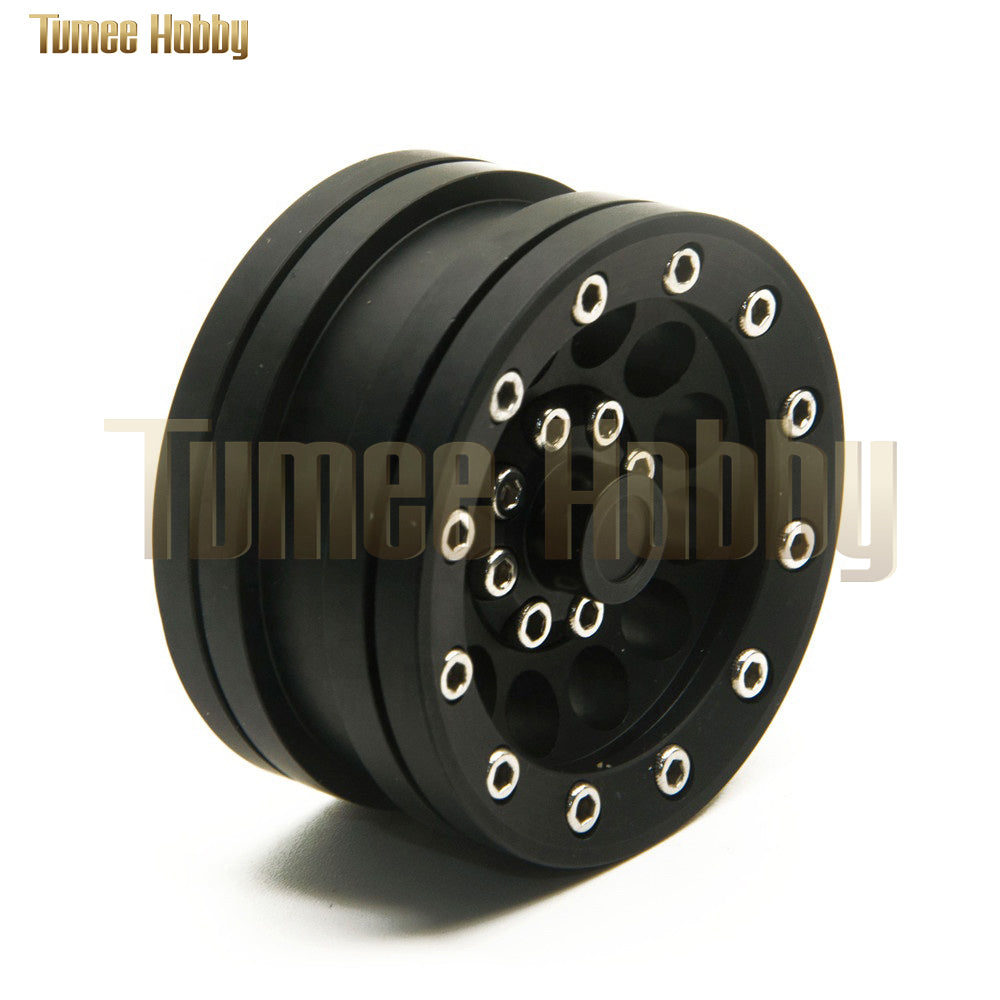 Tumee Hobby 1.9" Beadlock Wheel Rim for 1/10 Axial SCX10 RC Rock Crawler Car Alloy Metal Wheel Hub Upgrade Parts