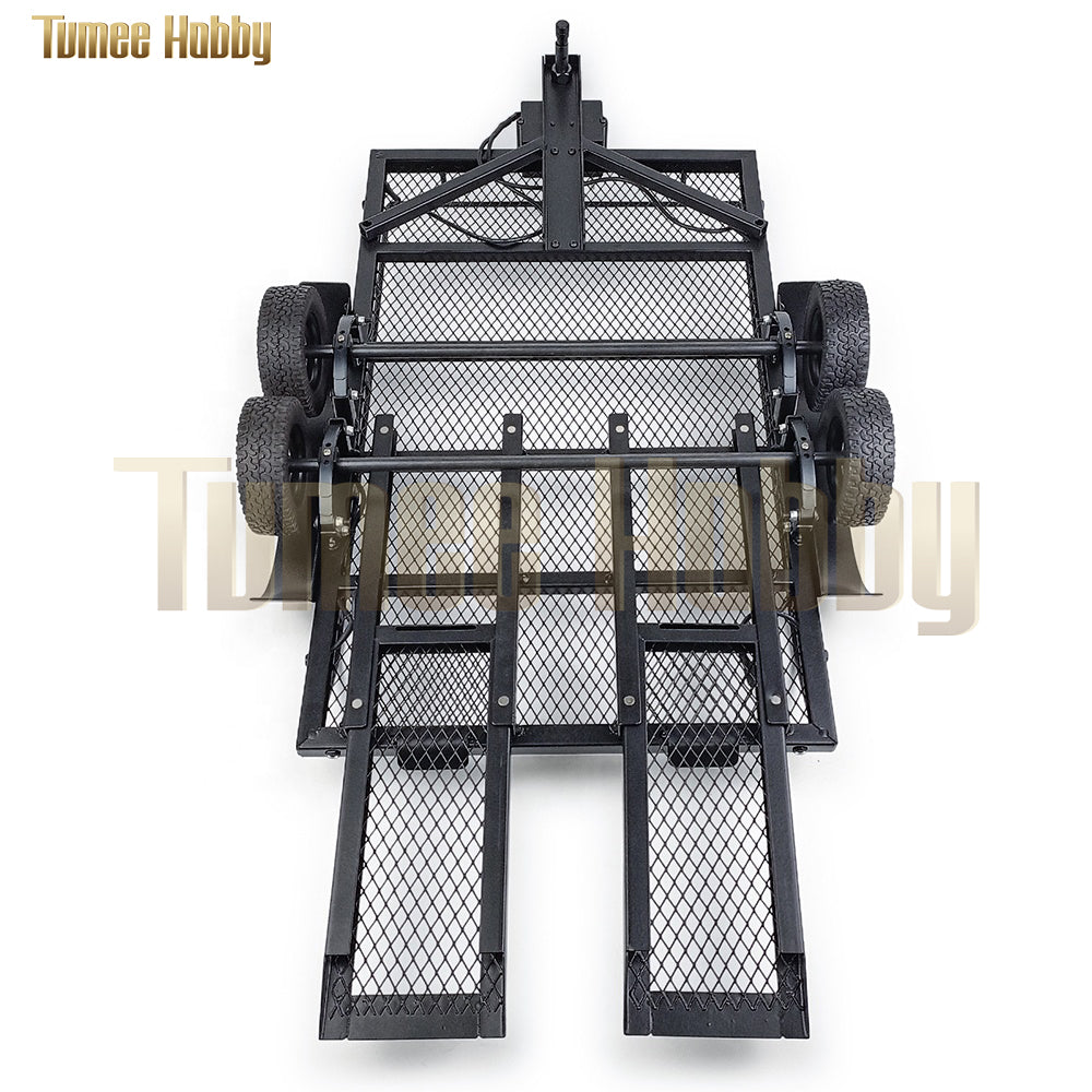 Tumee Hobby RC Car Metal Trailer Kit Hopper Frame for Axial SCX10 D90 CC01 F350 HILUX 90034 TRX4 TRX6 1/10 RC Crawler Car Parts