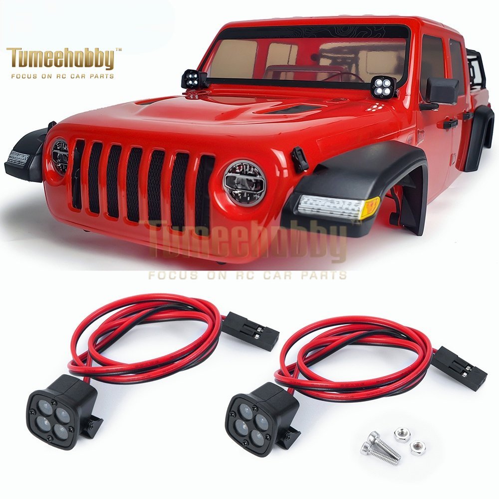 Tumee Hobby LED Lights 1/10 SCX10 II 90046 TRX4 TRX6 Redcat Gen8