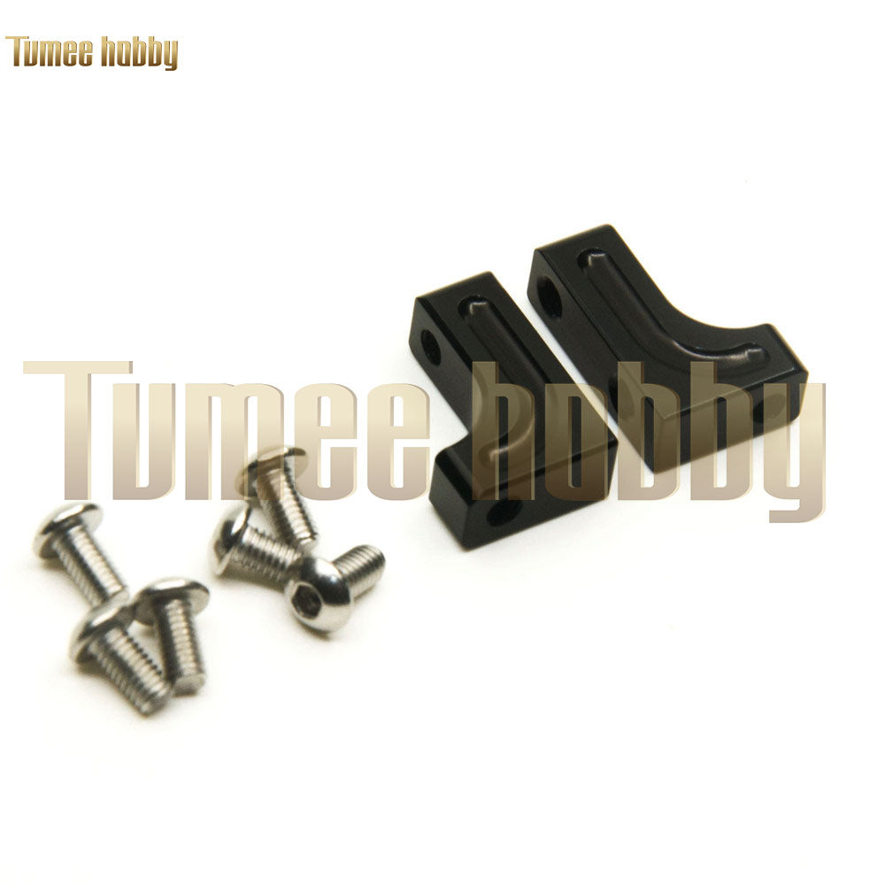 Tumee Hobby 1 Pair Aluminum Alloy Servo Mount Bracket Fixed Stand 1/10 Axial SCX10