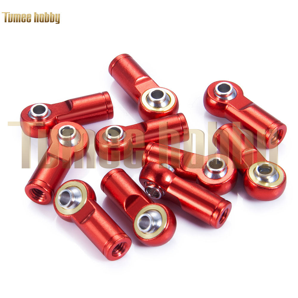 Tumee Hobby Metal 10pcs/Set M4 Rod Ends Ball Joint 1/10 SCX10 90046 D90 TRX4 TRX6