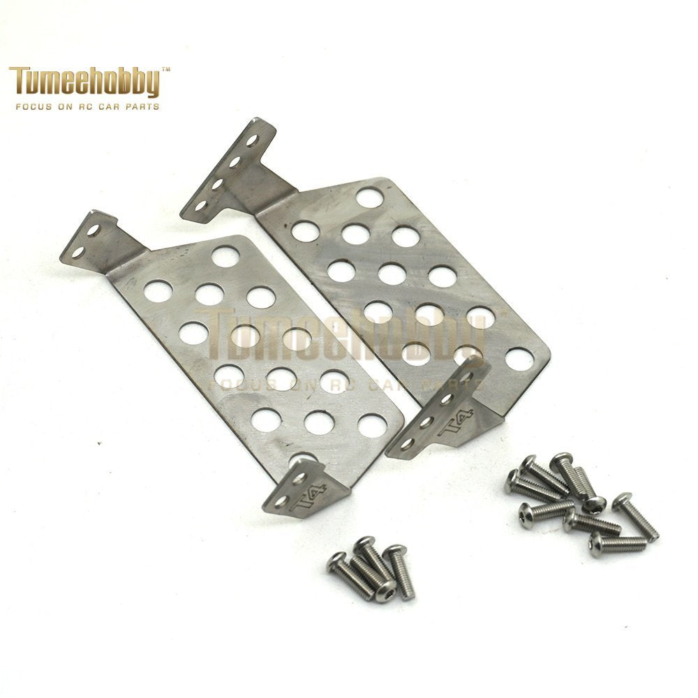 Tumee Hobby Stainless Steel Silver Skid Plate 1/10 TRX4 Upgrade Parts Accessories