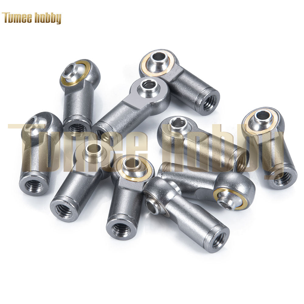 Tumee Hobby Metal 10pcs/Set M4 Rod Ends Ball Joint 1/10 SCX10 90046 D90 TRX4 TRX6