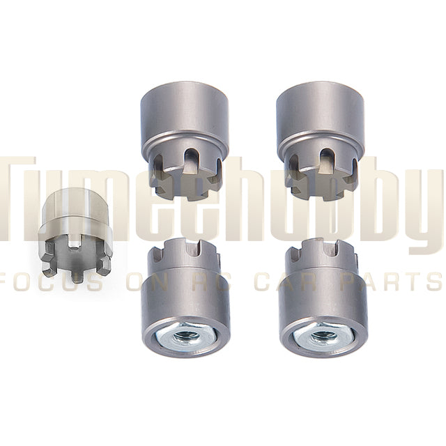 Tumee Hobby M2 Wheel Nuts 1/24 SCX24 Deadbolt Jeep Gladiator Ford Bronco