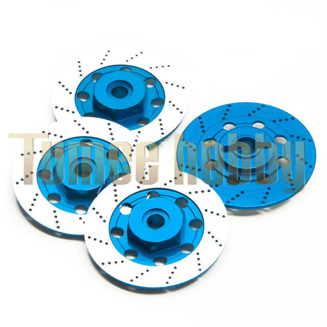 Tumee Hobby 4pcs/Set Aluminum Alloy Brake Disc Rim Adapter 1/10 Sakura D4