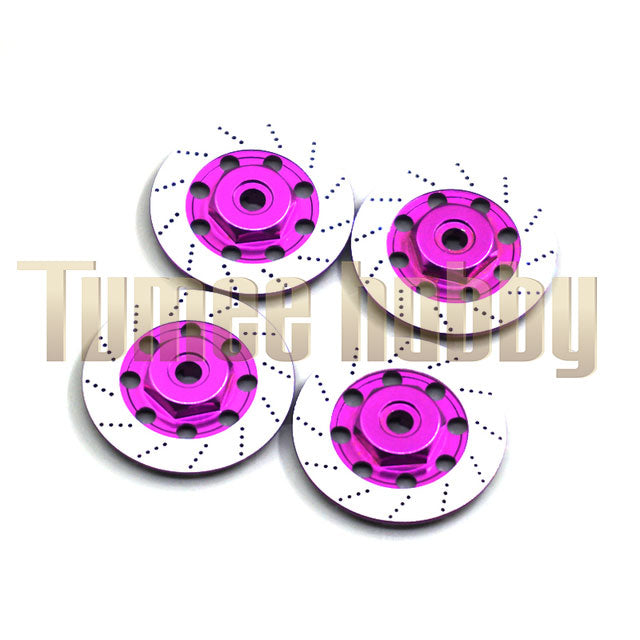 Tumee Hobby 4pcs/Set Aluminum Alloy Brake Disc Rim Adapter 1/10 Sakura D4