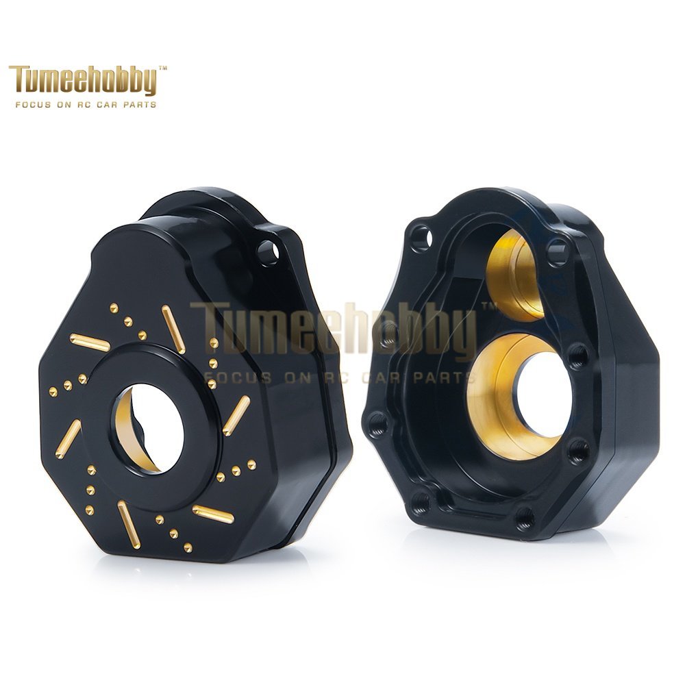 Tumee Hobby 1Pair Brass Counterweight Portal Drive Housing 1/10 TRX4 TRX6