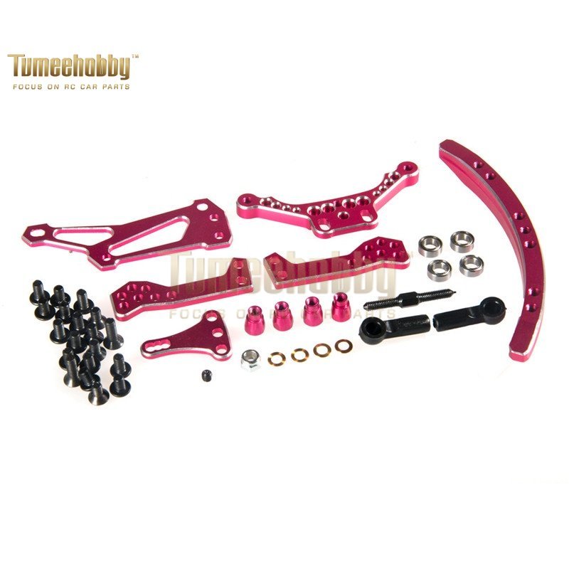 Tumee Hobby 1Set Upgraded Aluminum Slide Track Steering 1/10 Sakura D4 RWD