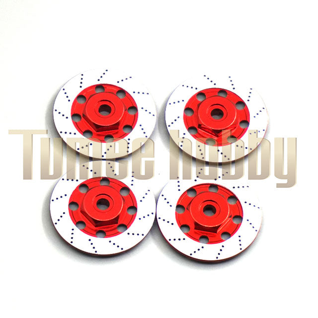 Tumee Hobby 4pcs/Set Aluminum Alloy Brake Disc Rim Adapter 1/10 Sakura D4