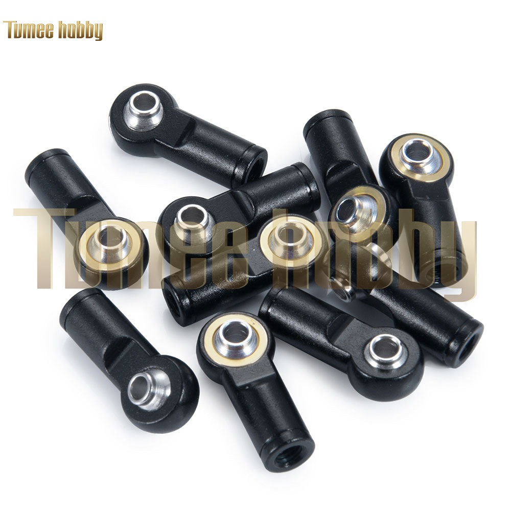 Tumee Hobby Metal 10pcs/Set M4 Rod Ends Ball Joint 1/10 SCX10 90046 D90 TRX4 TRX6