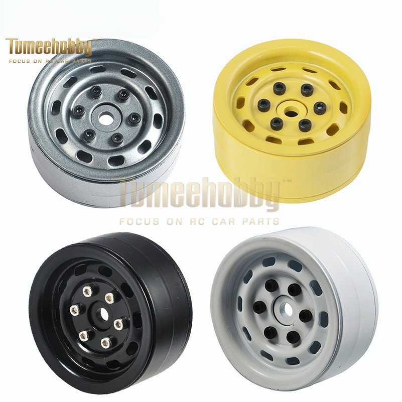 Tumee Hobby 1.9inch Beadlock Wheel Rims 1/10 SCX10 90046 TRX-4 D90