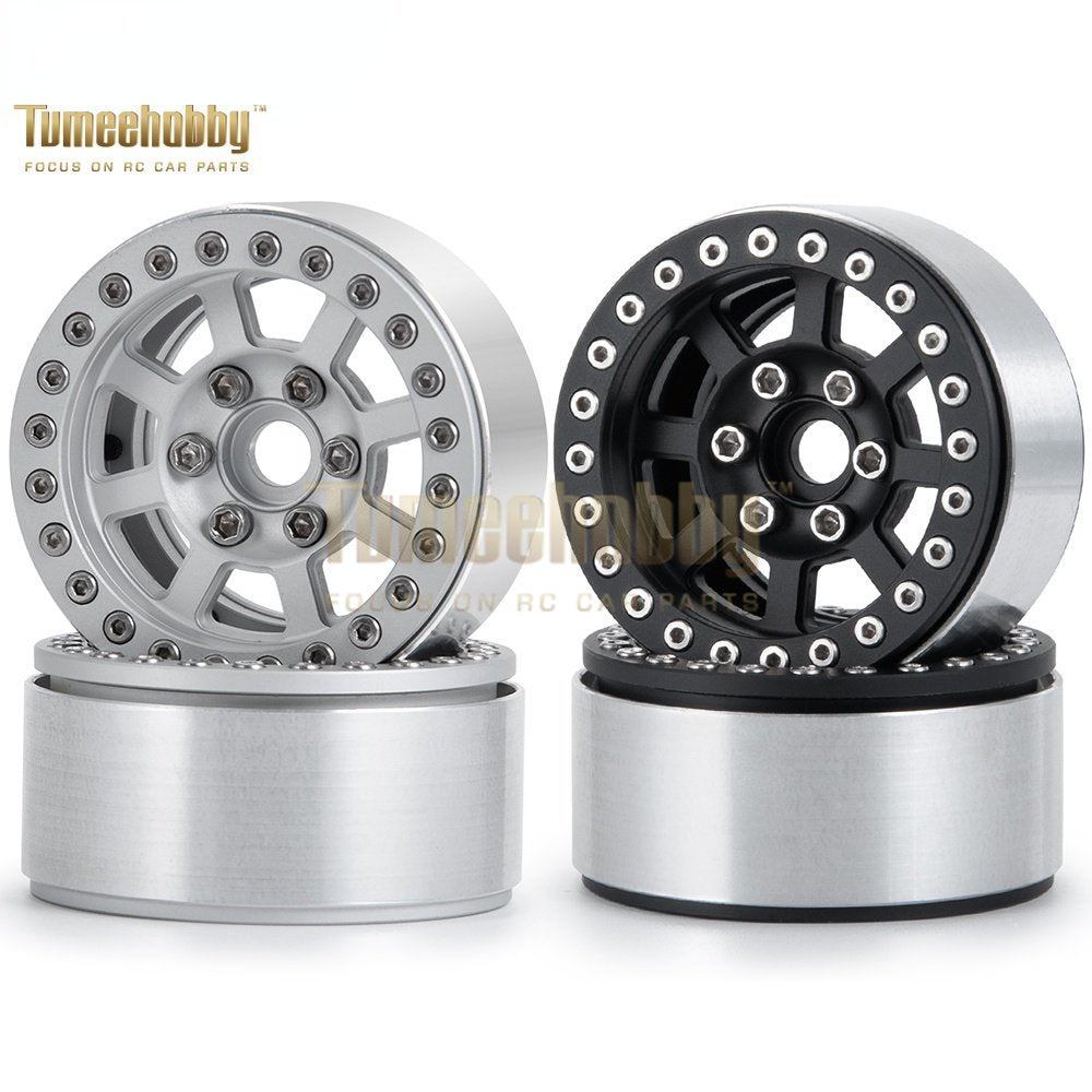 Tumee Hobby 1.9 Beadlock Wheels Rims 1/10 SCX10 CC01 F350 D90 90034 TRX4