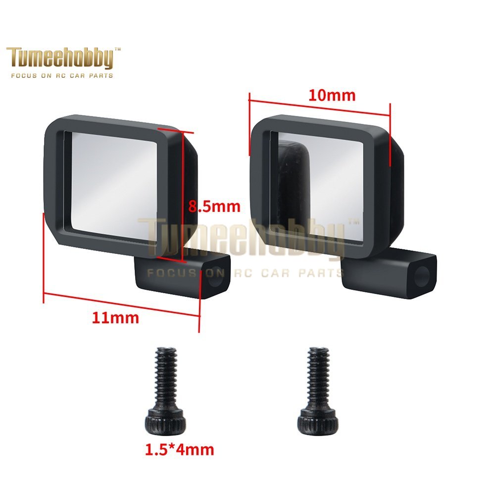 Tumee Hobby 1Pair Rearview Mirror for 1/24 Axial SCX24 Upgrade Parts Accessories